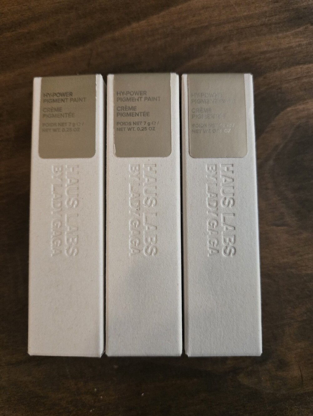 Set Of 3 Haus Labs Hy-power Pigment Paint - Silver Shimmer
